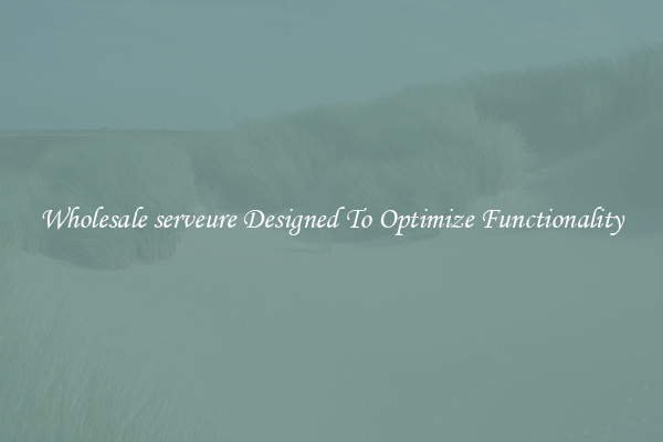 Wholesale serveure Designed To Optimize Functionality