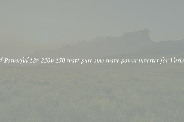 Hybrid Powerful 12v 220v 150 watt pure sine wave power inverter for Varied Uses