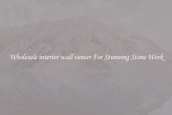 Wholesale interior wall veneer For Stunning Stone Work