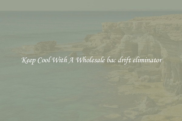 Keep Cool With A Wholesale bac drift eliminator
