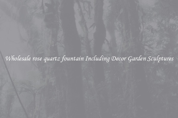 Wholesale rose quartz fountain Including Decor Garden Sculptures