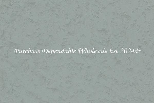 Purchase Dependable Wholesale hst 2024dr