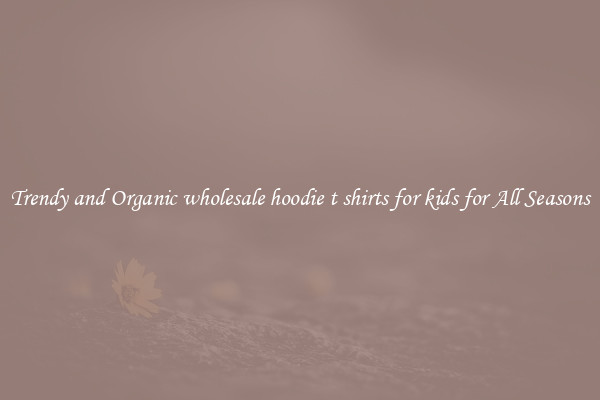 Trendy and Organic wholesale hoodie t shirts for kids for All Seasons