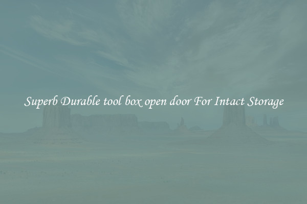 Superb Durable tool box open door For Intact Storage