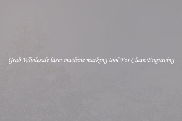 Grab Wholesale laser machine marking tool For Clean Engraving