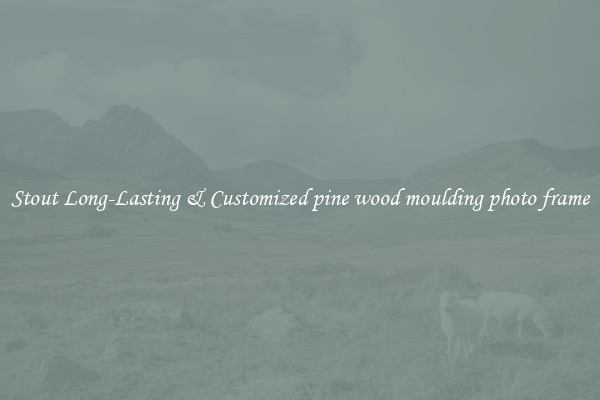 Stout Long-Lasting & Customized pine wood moulding photo frame