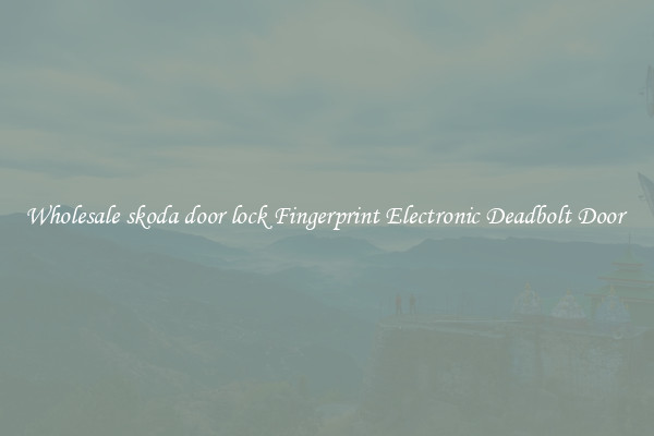 Wholesale skoda door lock Fingerprint Electronic Deadbolt Door 