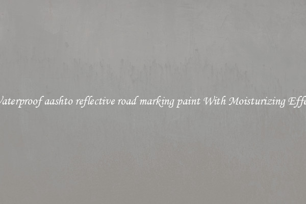 Waterproof aashto reflective road marking paint With Moisturizing Effect