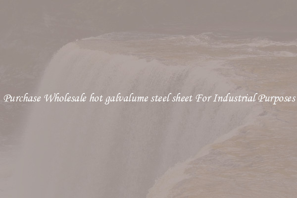 Purchase Wholesale hot galvalume steel sheet For Industrial Purposes